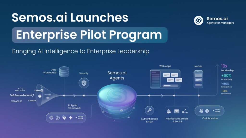 Semos.ai press release: Enterprise Pilot Program for Manager Agents